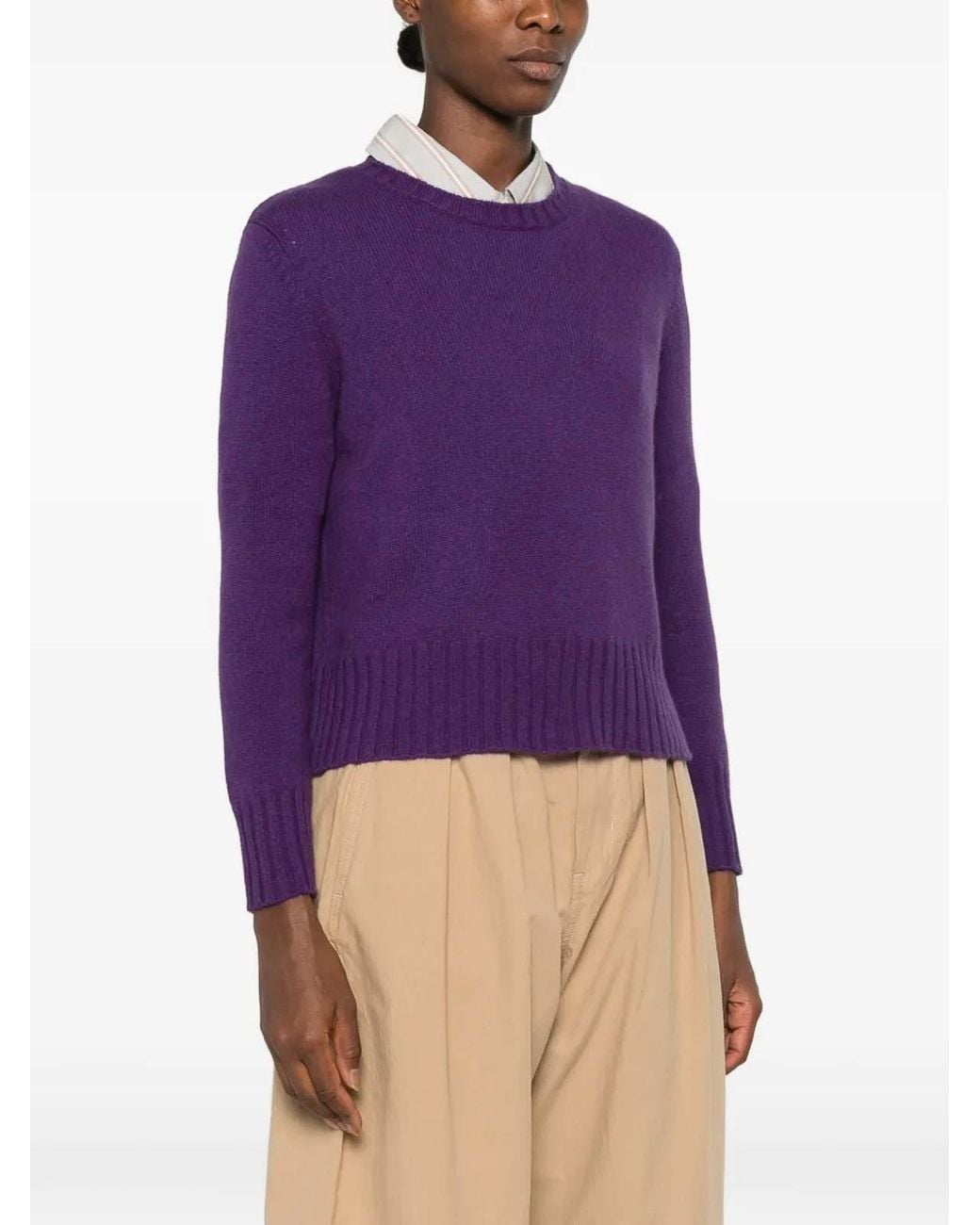 Be You Purple Rundhalspullover
