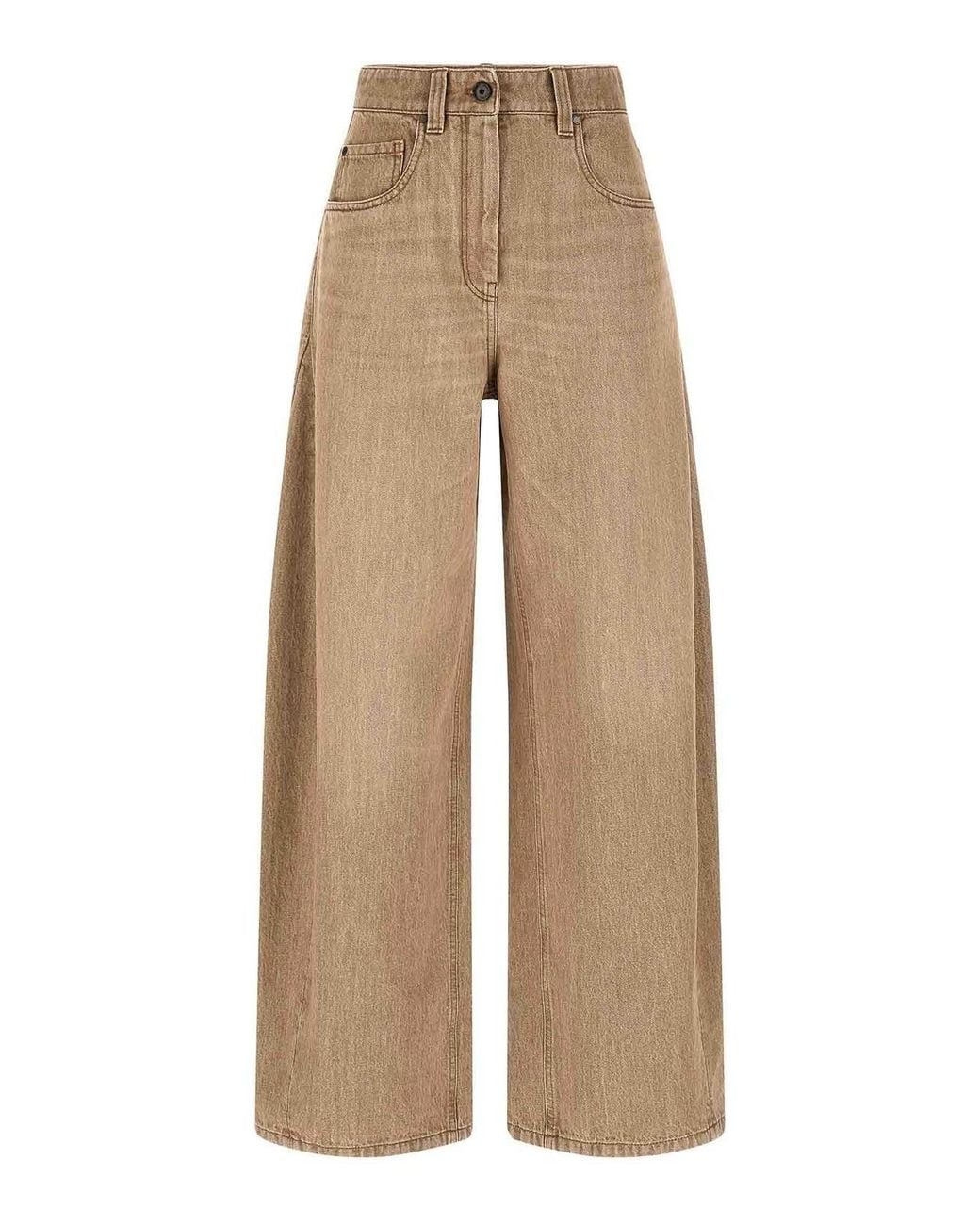 Vaqueros Rectos Brunello Cucinelli de color Natural