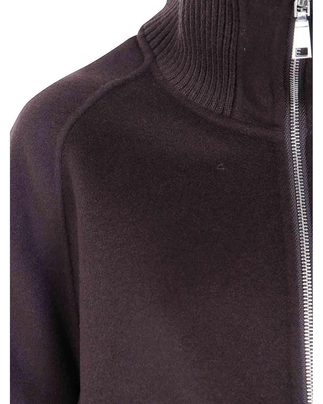 Seventy Purple Wool Bomber Jacket
