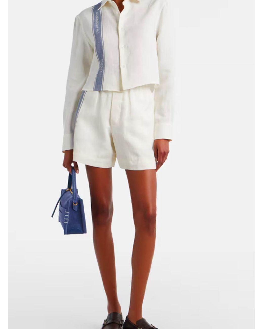 J.W. Anderson White Linen Shirt