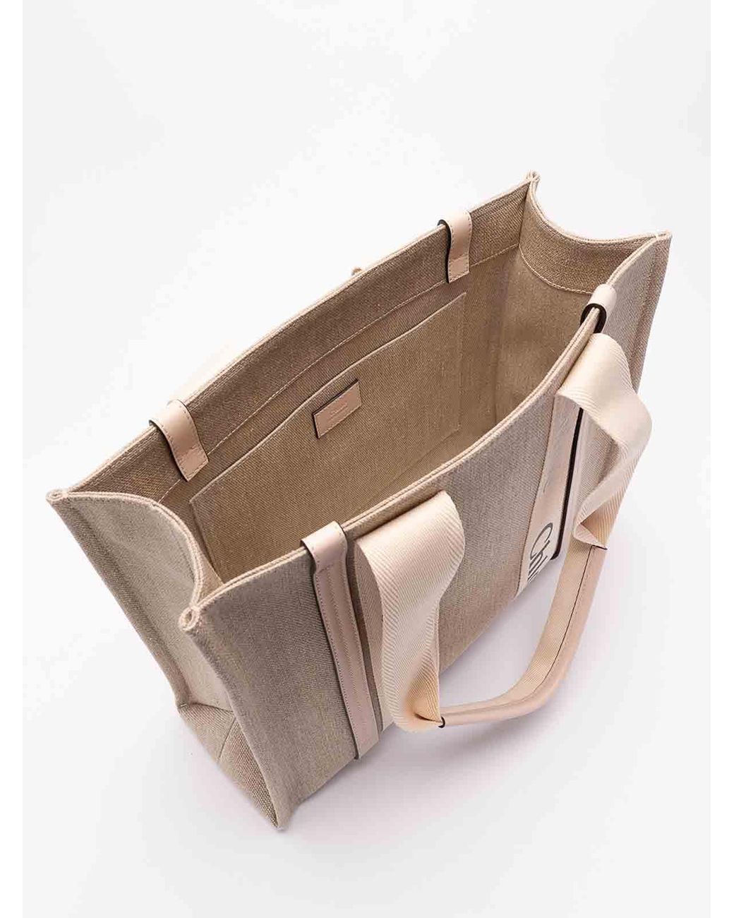 Chloé Natural Woody Medium Tote Bag