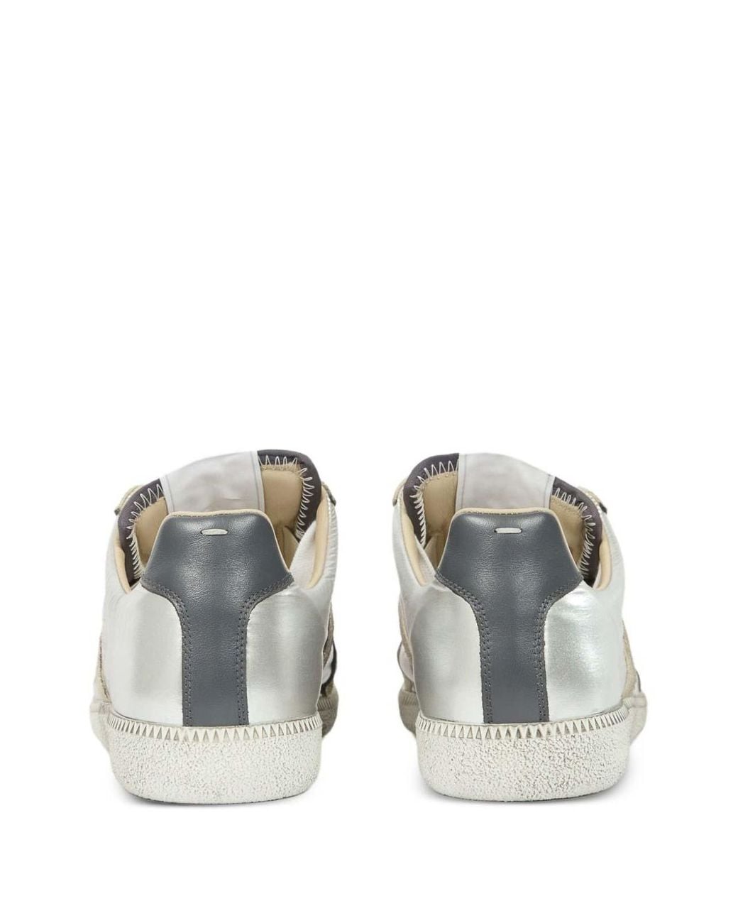 Maison Margiela White Sneakers Metallizzate for men