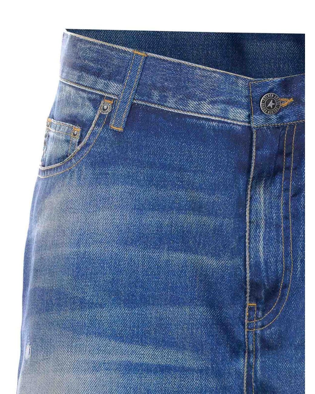 Golden Goose Deluxe Brand Blue Journey Boyfriend Pants