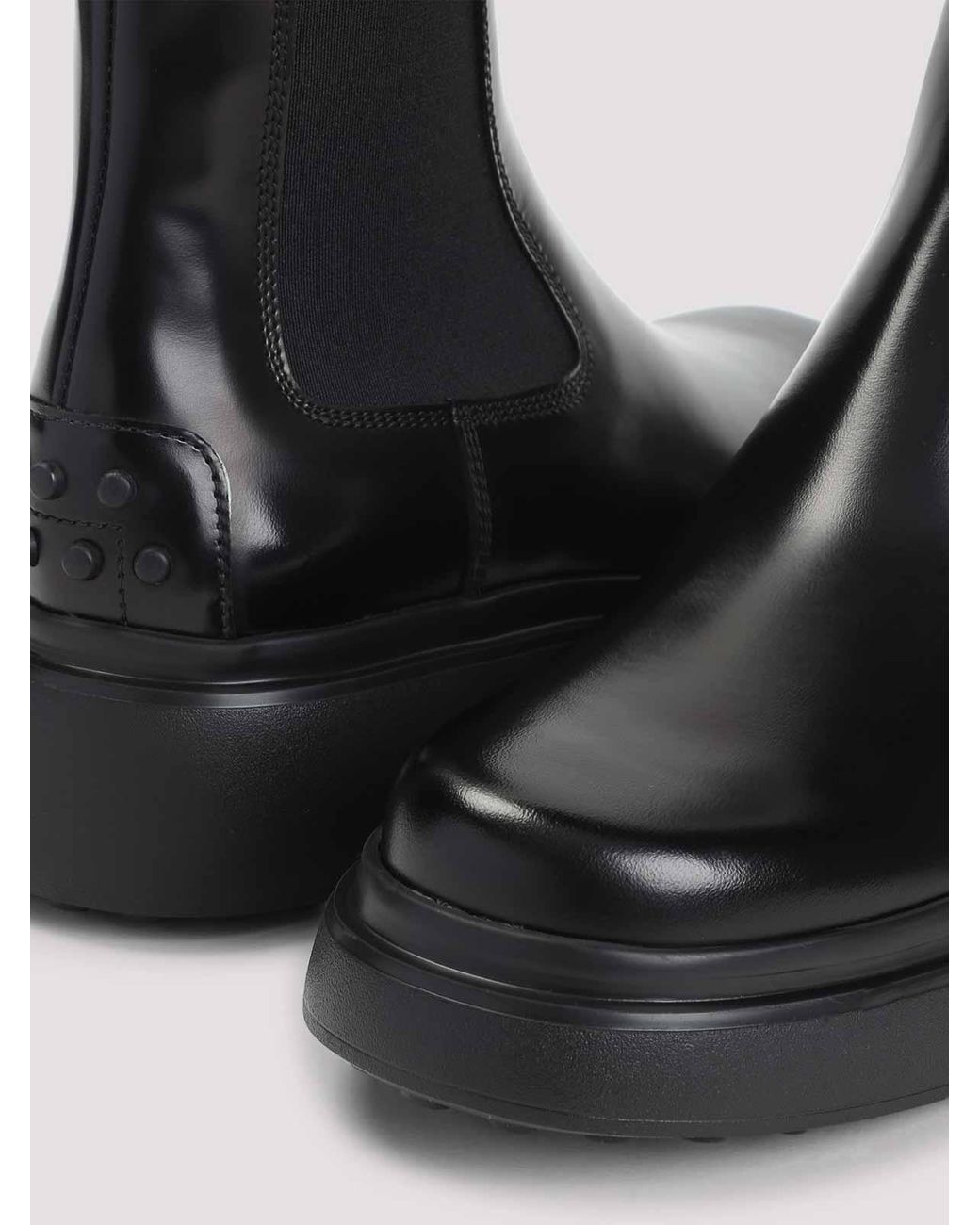 Tod's Black Tods Leather Ankle Boots