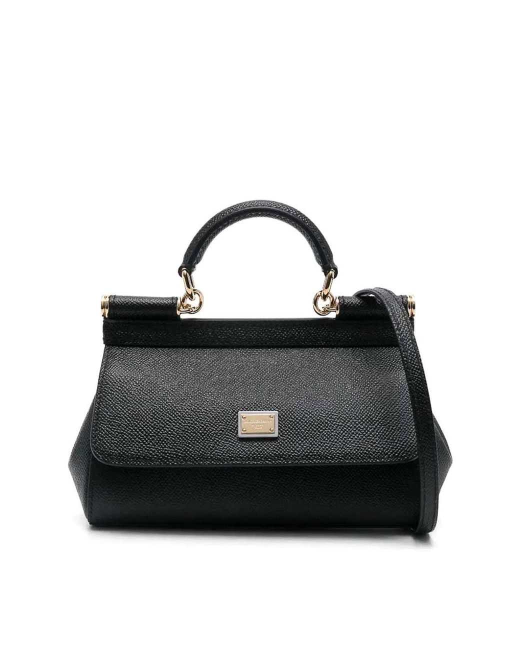 Dolce & Gabbana Black Mini Sicily Print Dauphine
