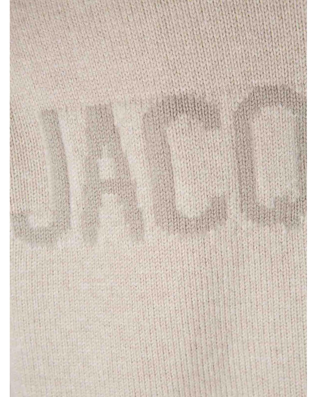 Jacquemus White Light Moulin Merino Wool Cardigan