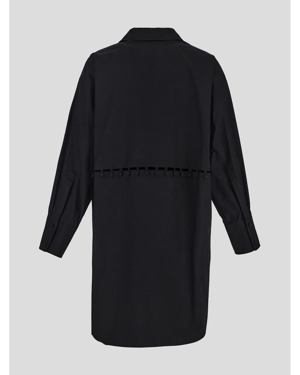 Palm Angels Blue Shirt Dress