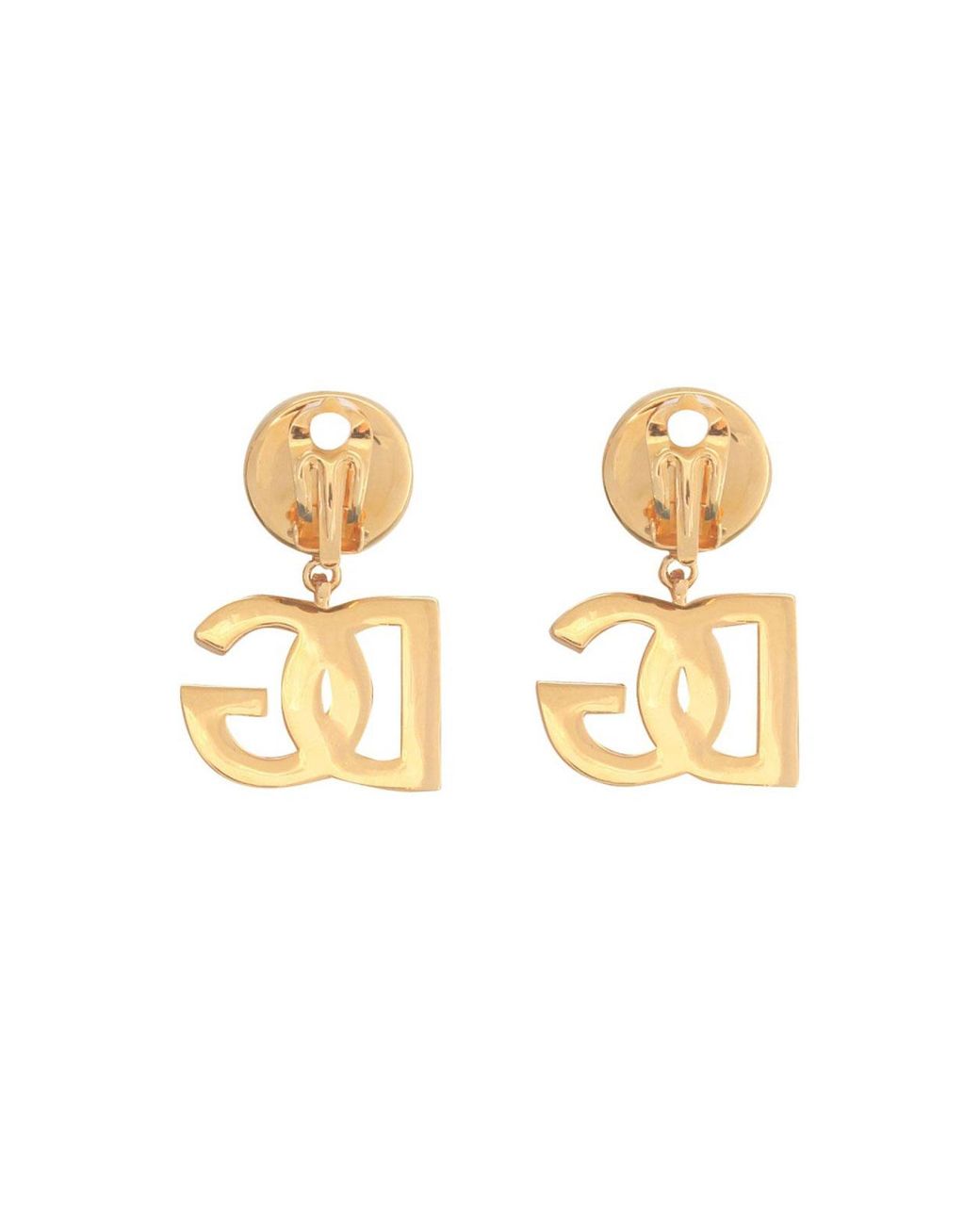 Dolce & Gabbana Metallic Dg Logo Earrings