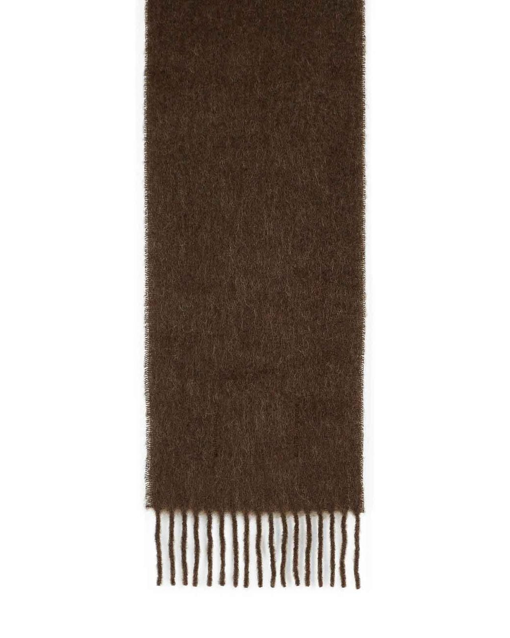 Marni Brown Alpaca Blend Scarf