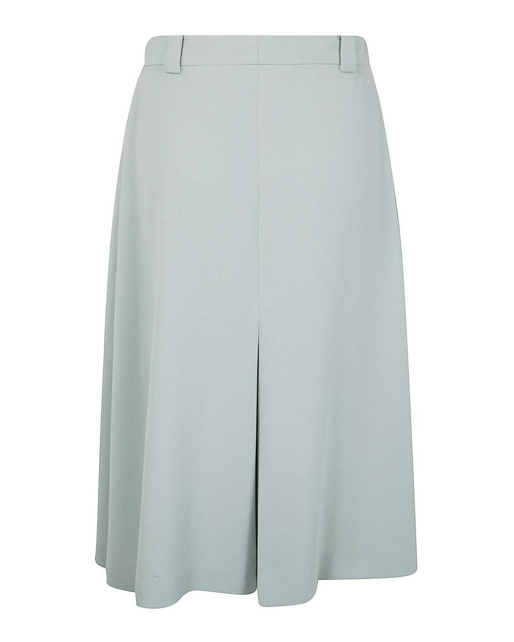 N°21 Blue Crepe Sable Midi Skirt