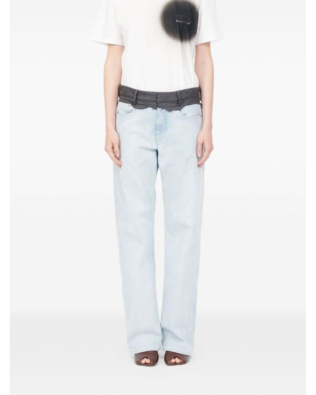 Vaqueros Rectos MM6 by Maison Margiela de color Blue