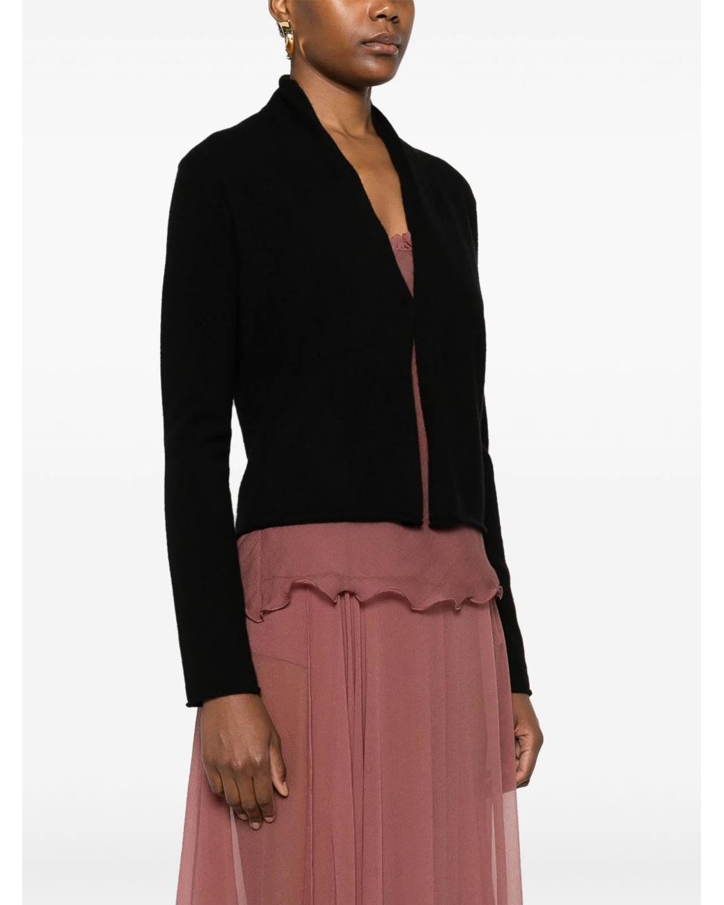 Guest In Residence Black Cashmere Cardigan