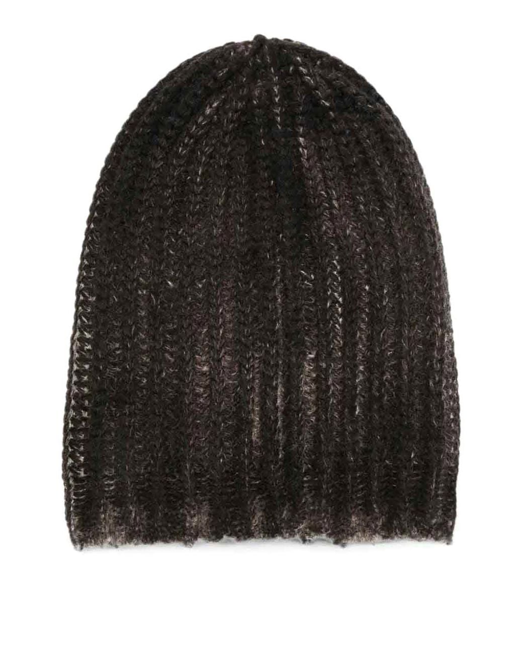 Avant Toi Black Hand Painted Corn Cob Stitch Hat for men