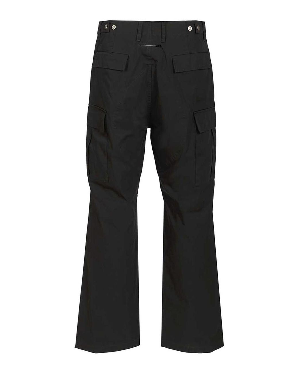 MM6 by Maison Margiela Black Cotton Cargo Pants for men