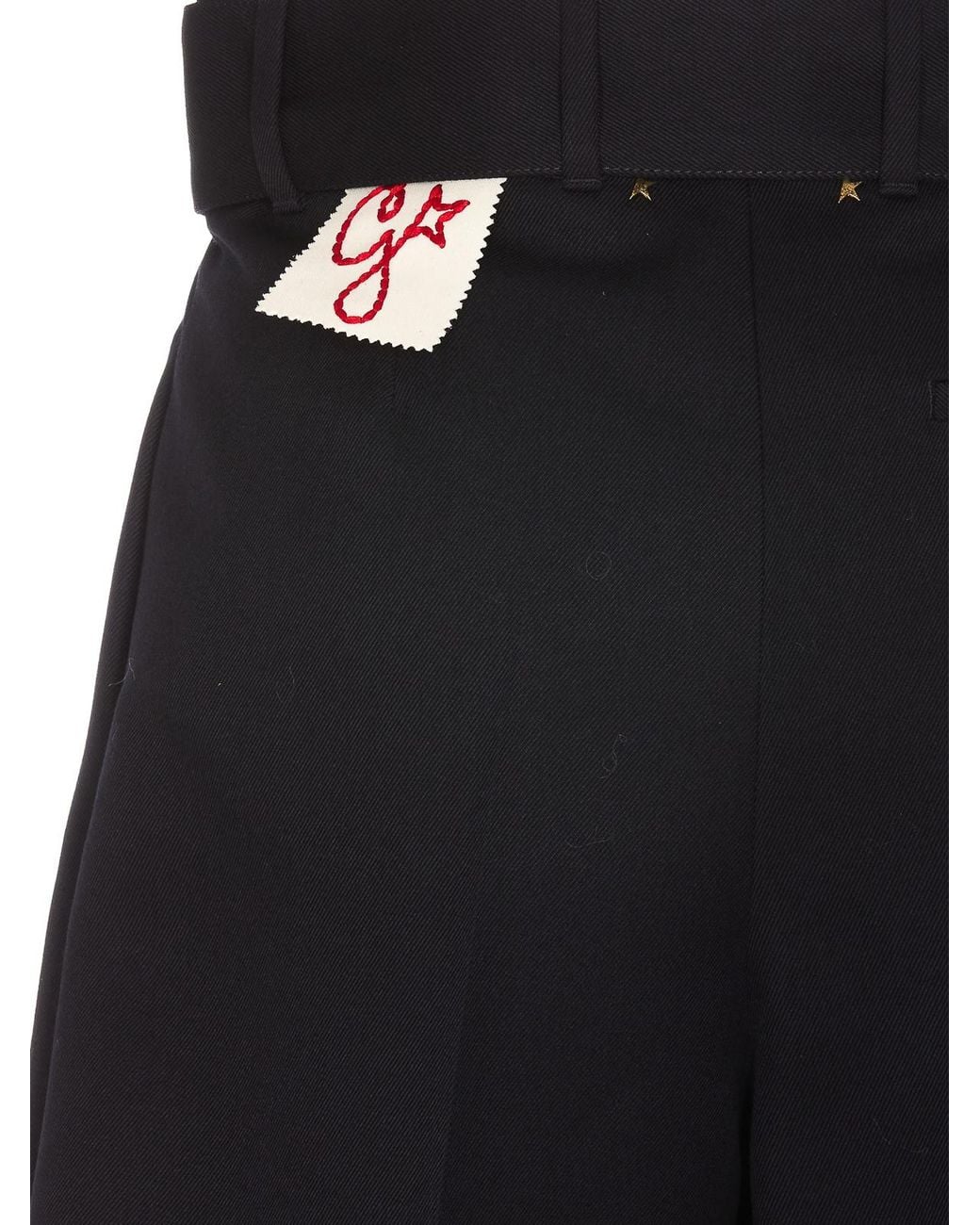 Golden Goose Deluxe Brand Black Demetra Belted Shorts