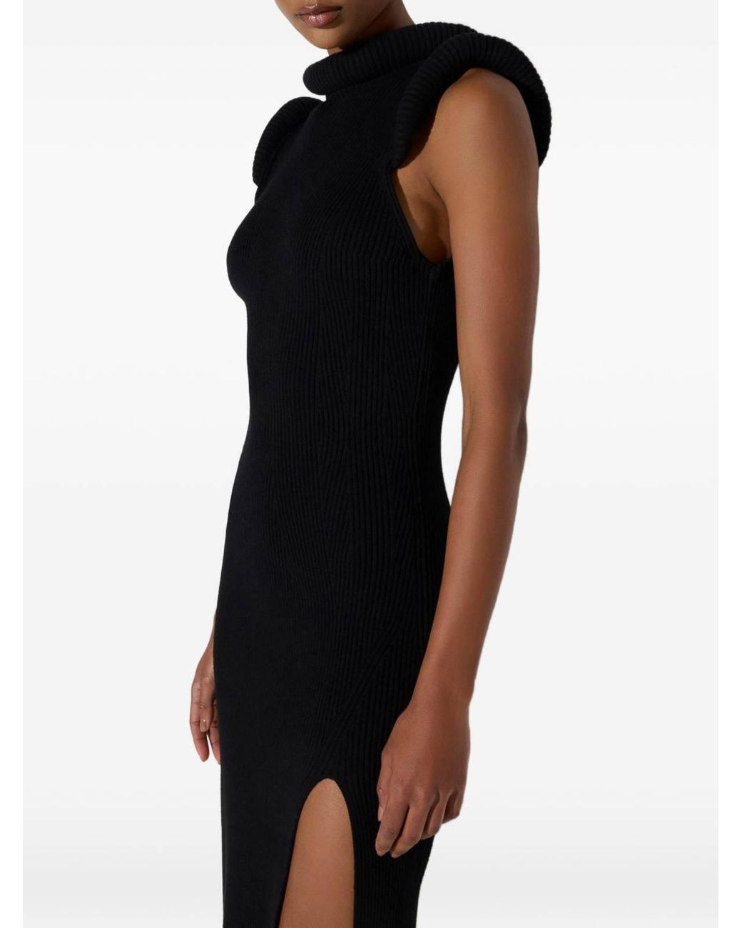 Elisabetta Franchi Black Elegant Maxi Dress