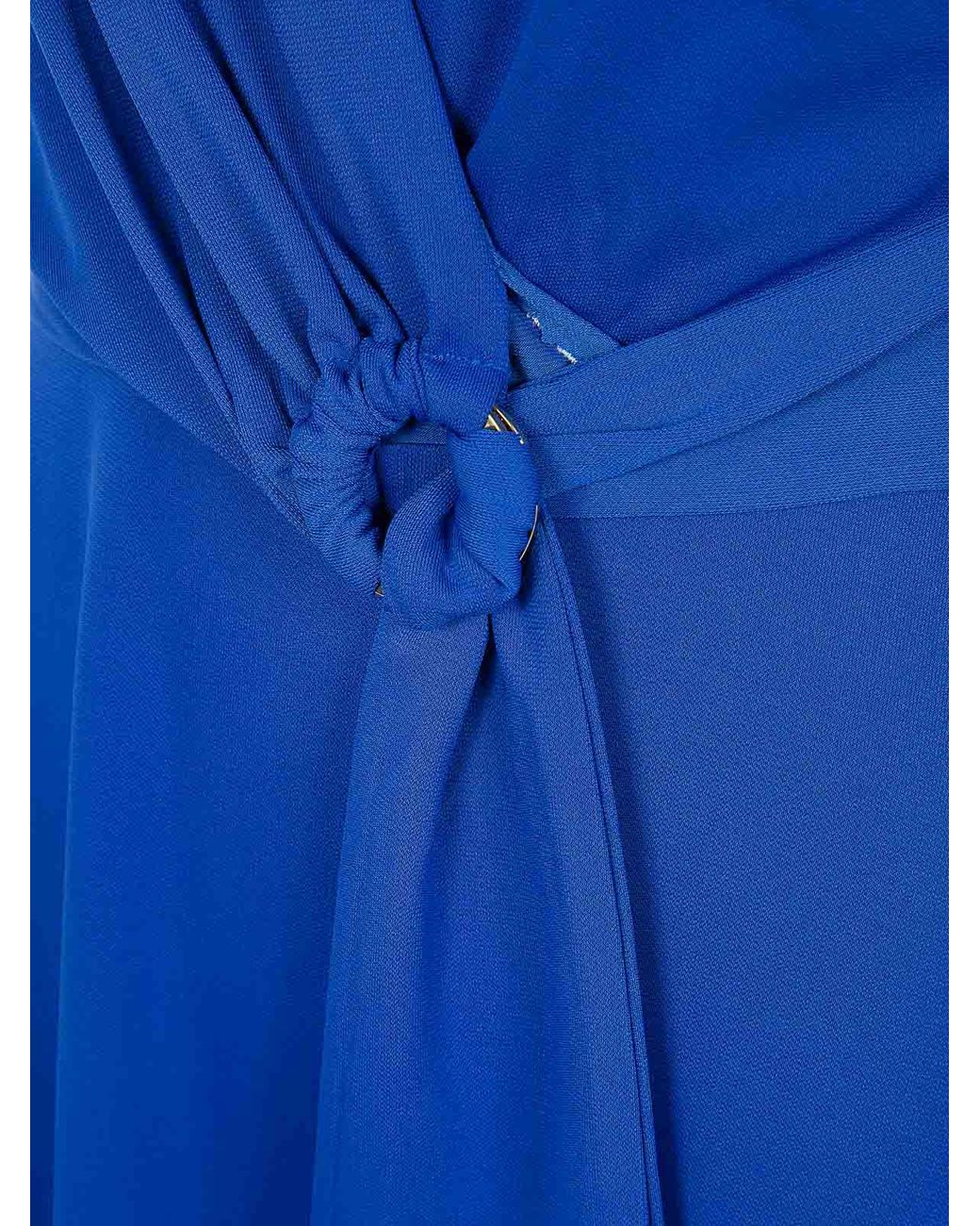 Ralph Lauren Blue Karlee Short Sleeve Day Dress