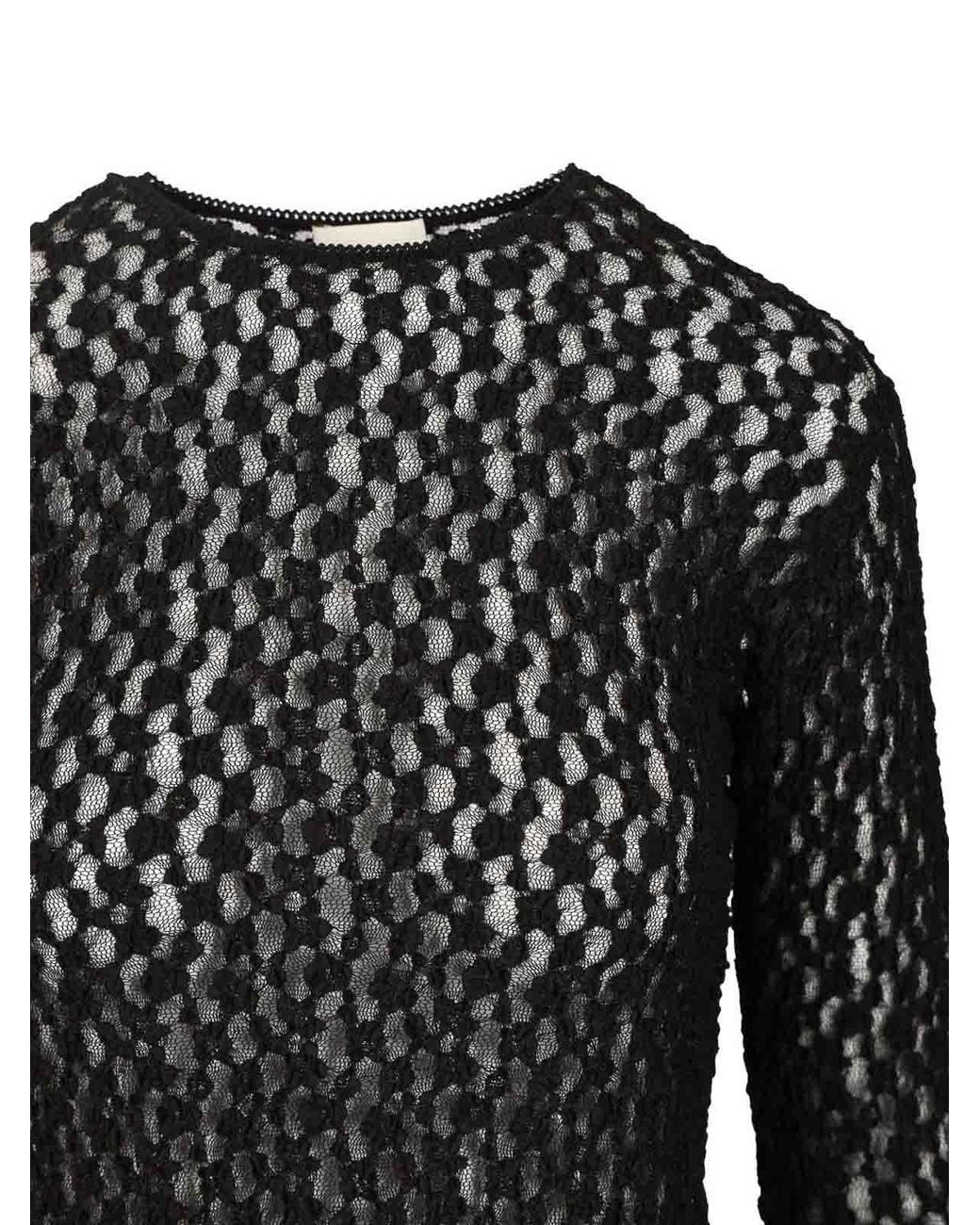 Isabel Marant Black "Gaelle" Long-Sleeved Top