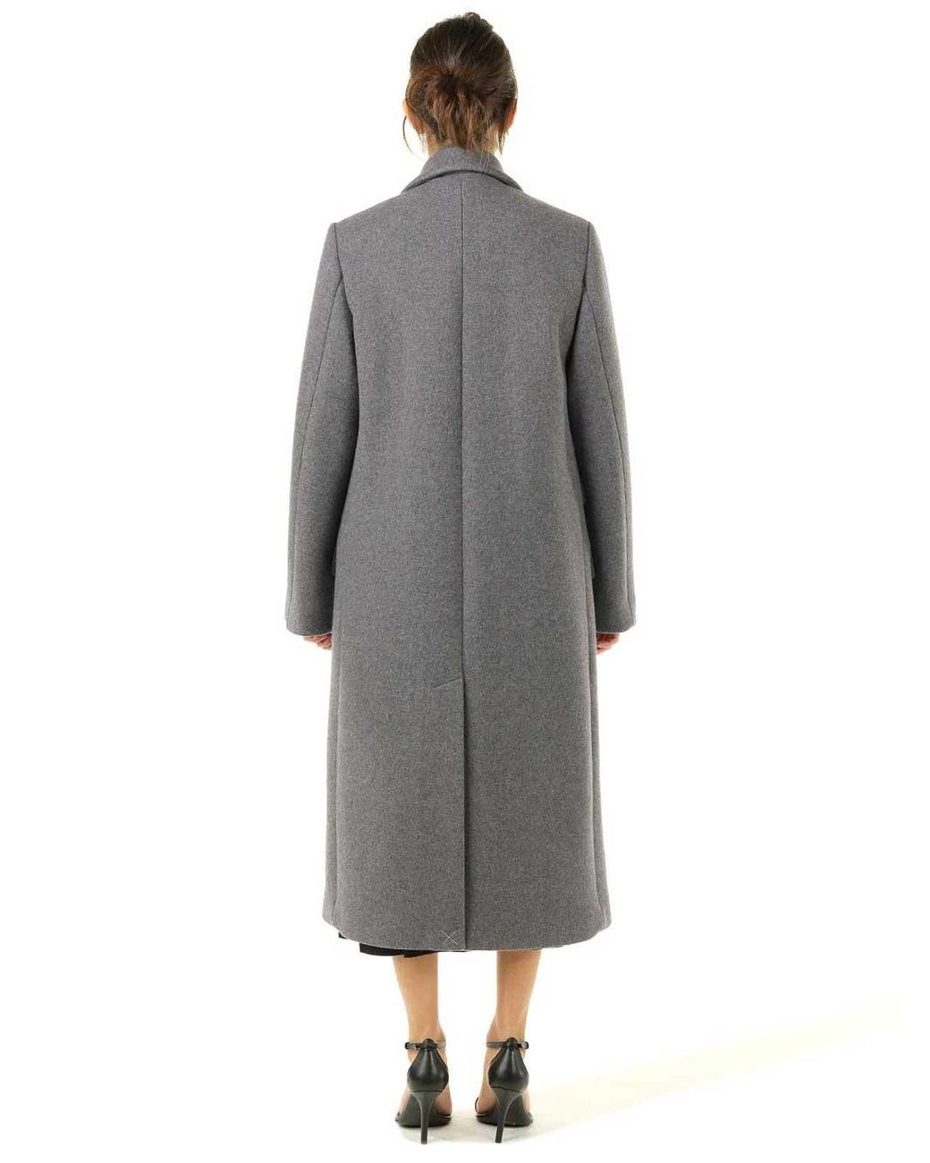 Loewe Gray Wool And Cashmere Long Coat