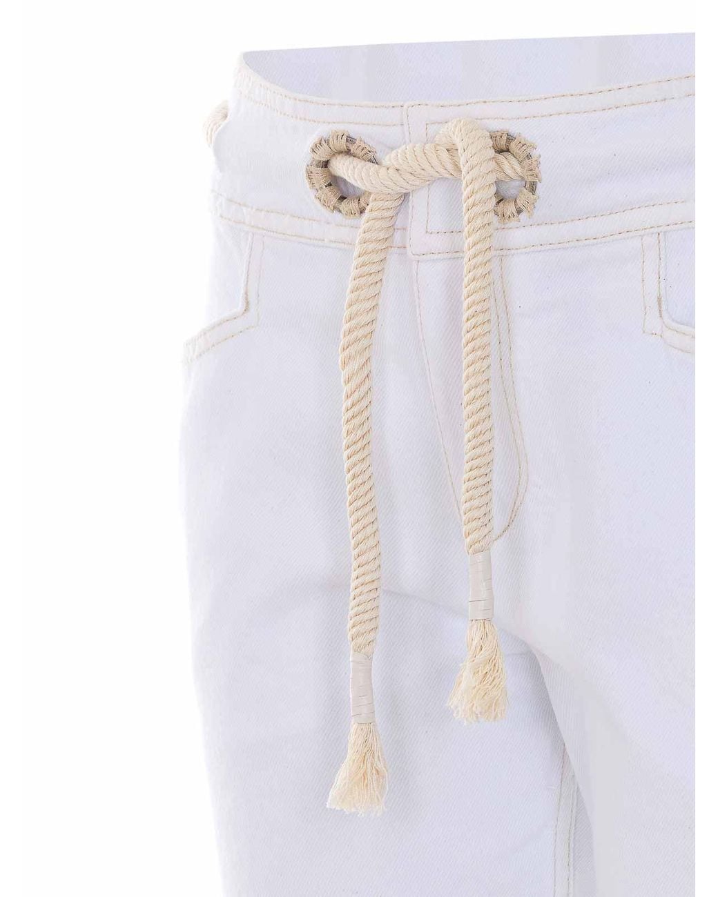 Isabel Marant White Alison Denim Jeans