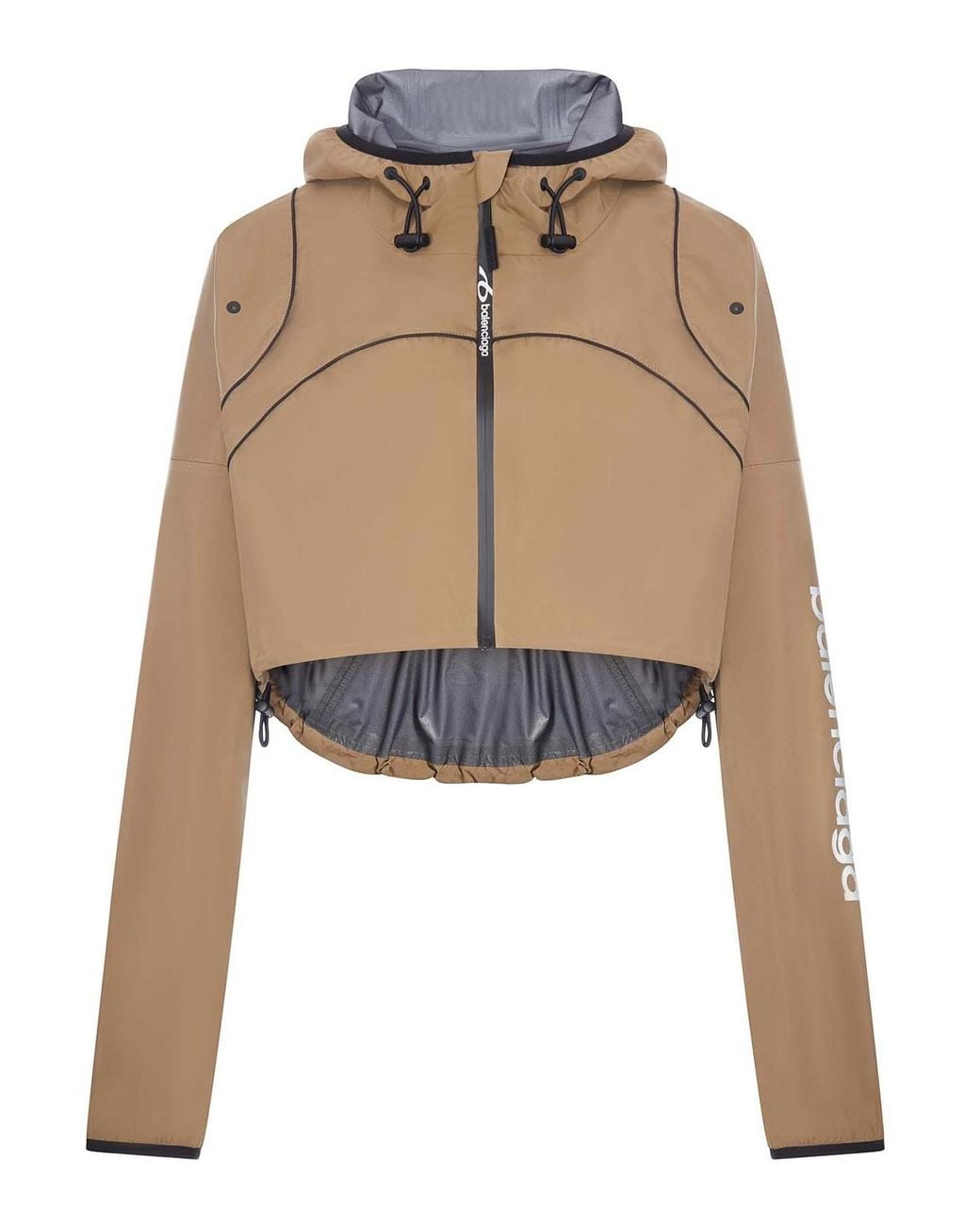 Balenciaga Natural Techwear Cropped Jacket