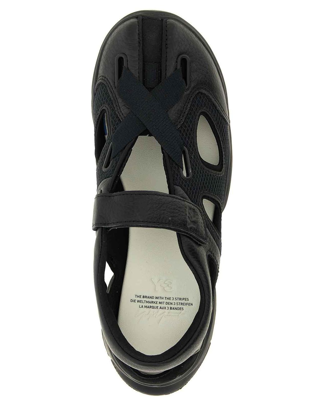 Y-3 Black Gsg9 Sandals