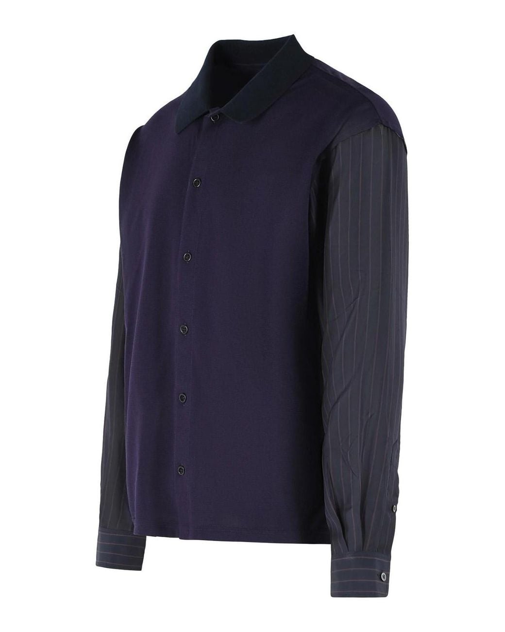 Maison Margiela Blue Cotton Shirt for men