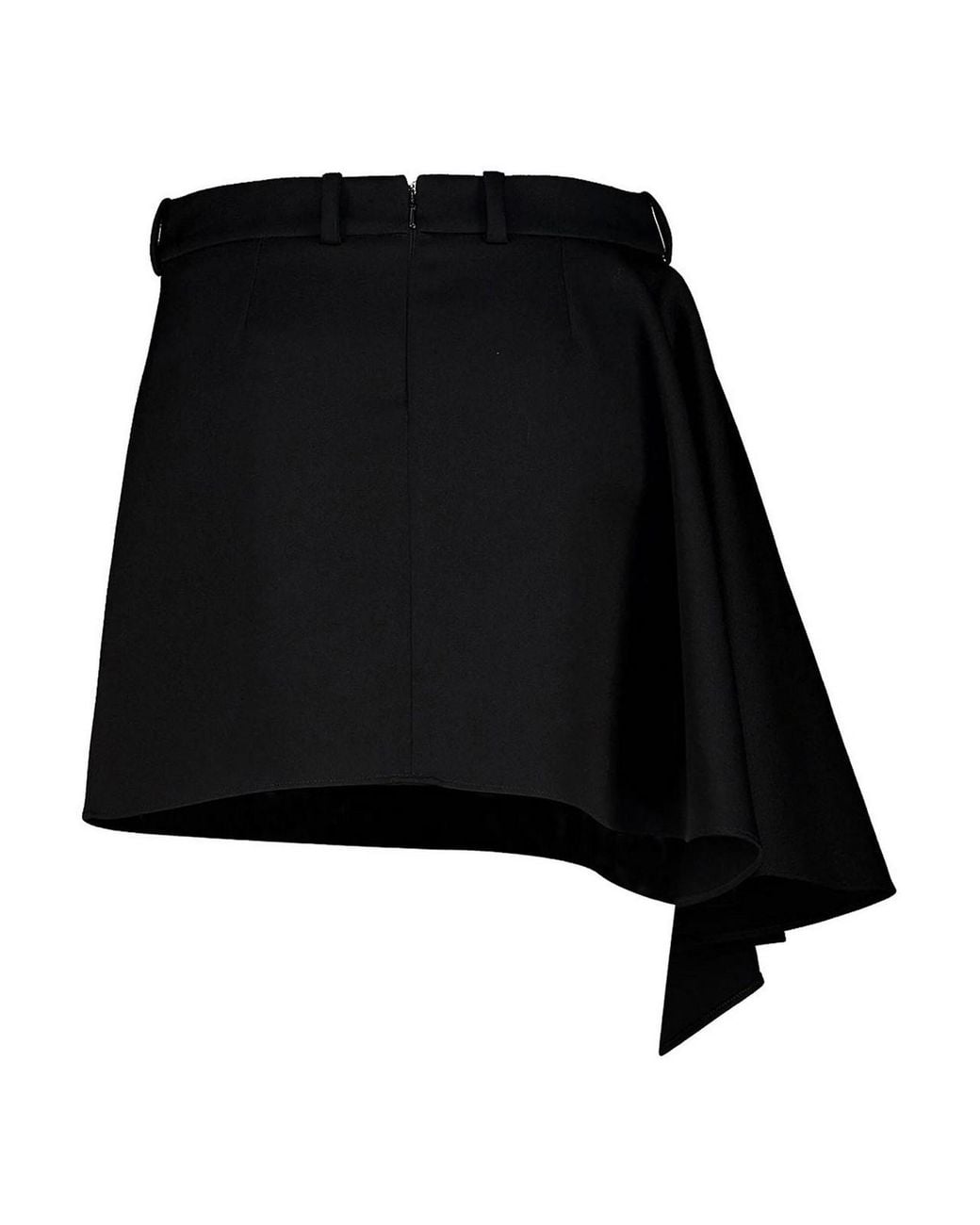 Givenchy Black Wool Miniskirt With Slit