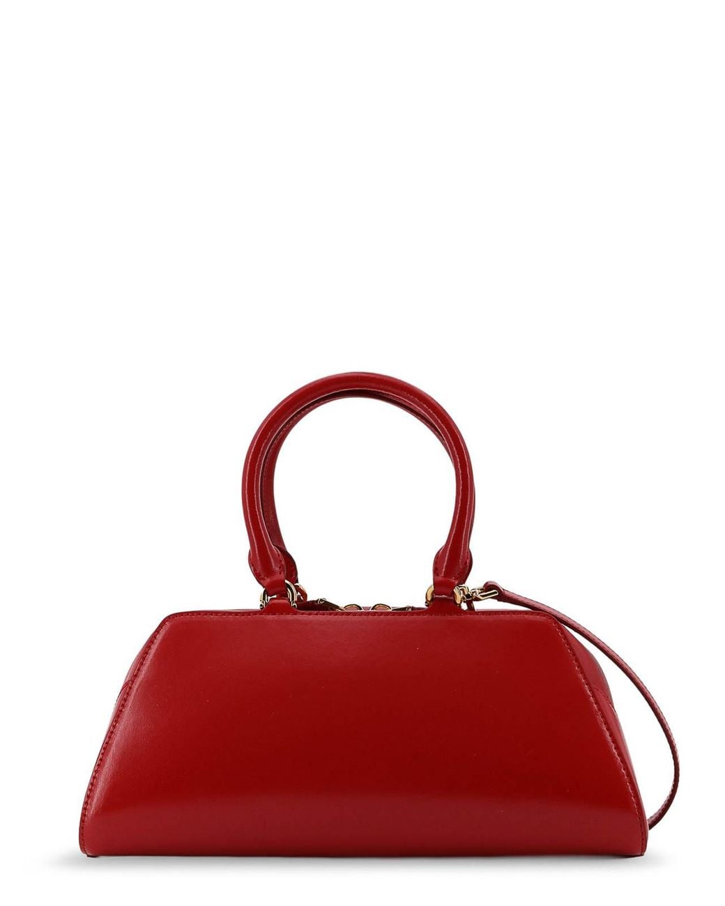 Givenchy Red Antigona East West Small Leather Shoulder Bag