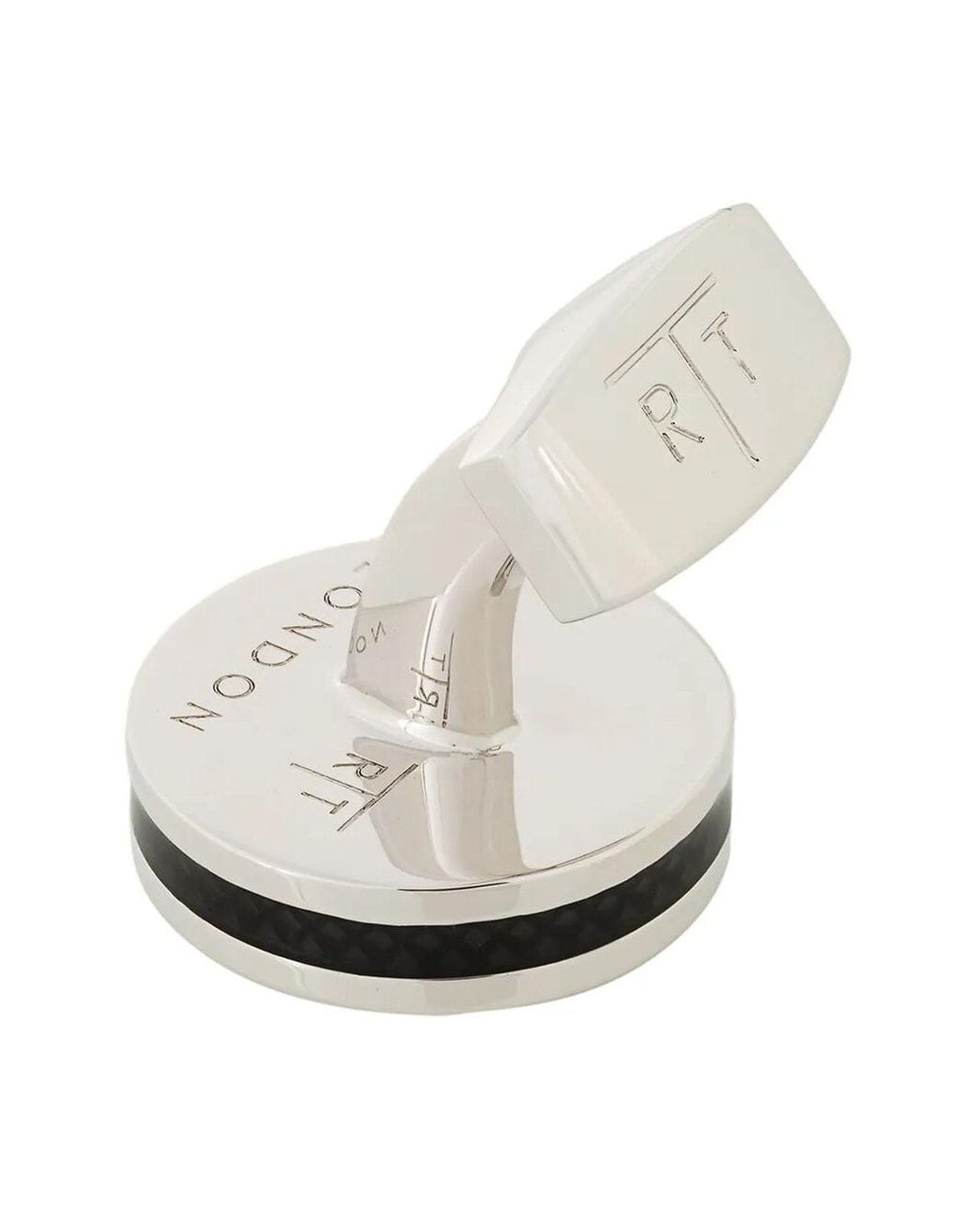 Tateossian Black Tablet Ice Cufflinks for men