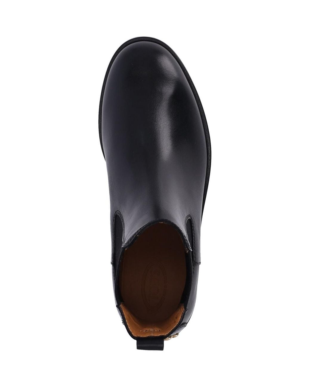 Tod's Black Leather Chelsea Ankle Boots
