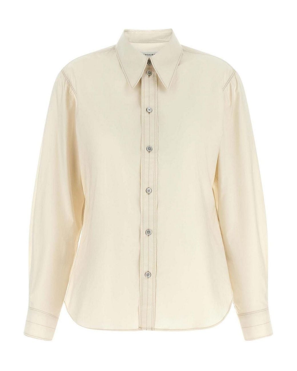 Lemaire Natural Pointed Collar Shirt