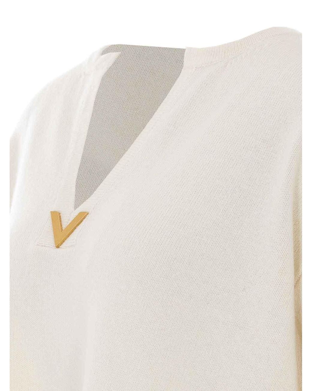 Valentino Garavani White Ivory Sweater