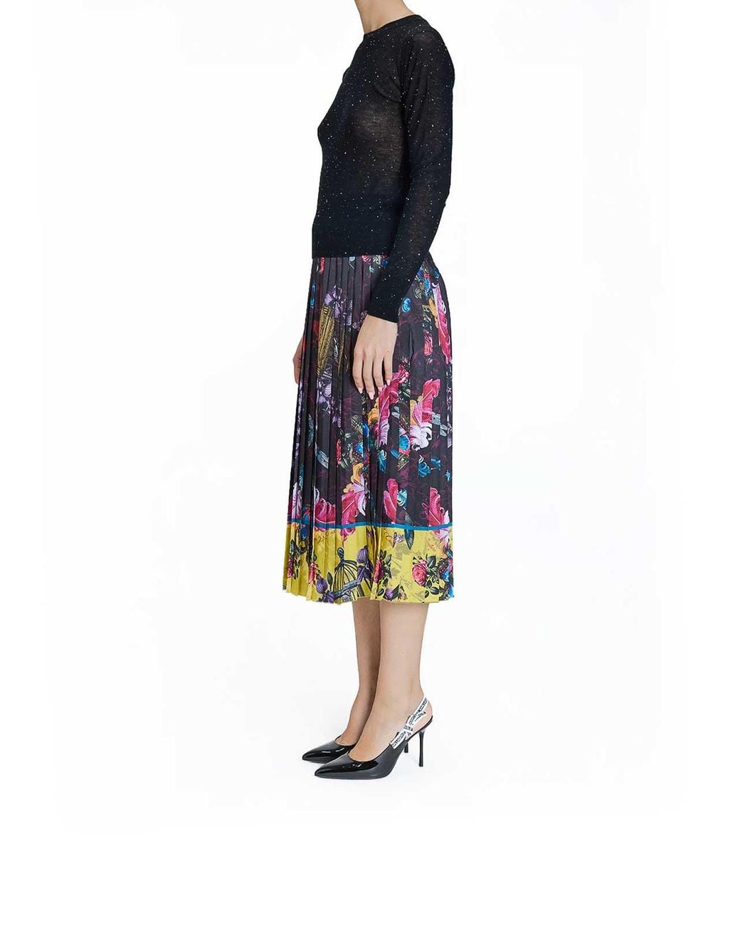 Genny Blue Thin Sequined Sweater