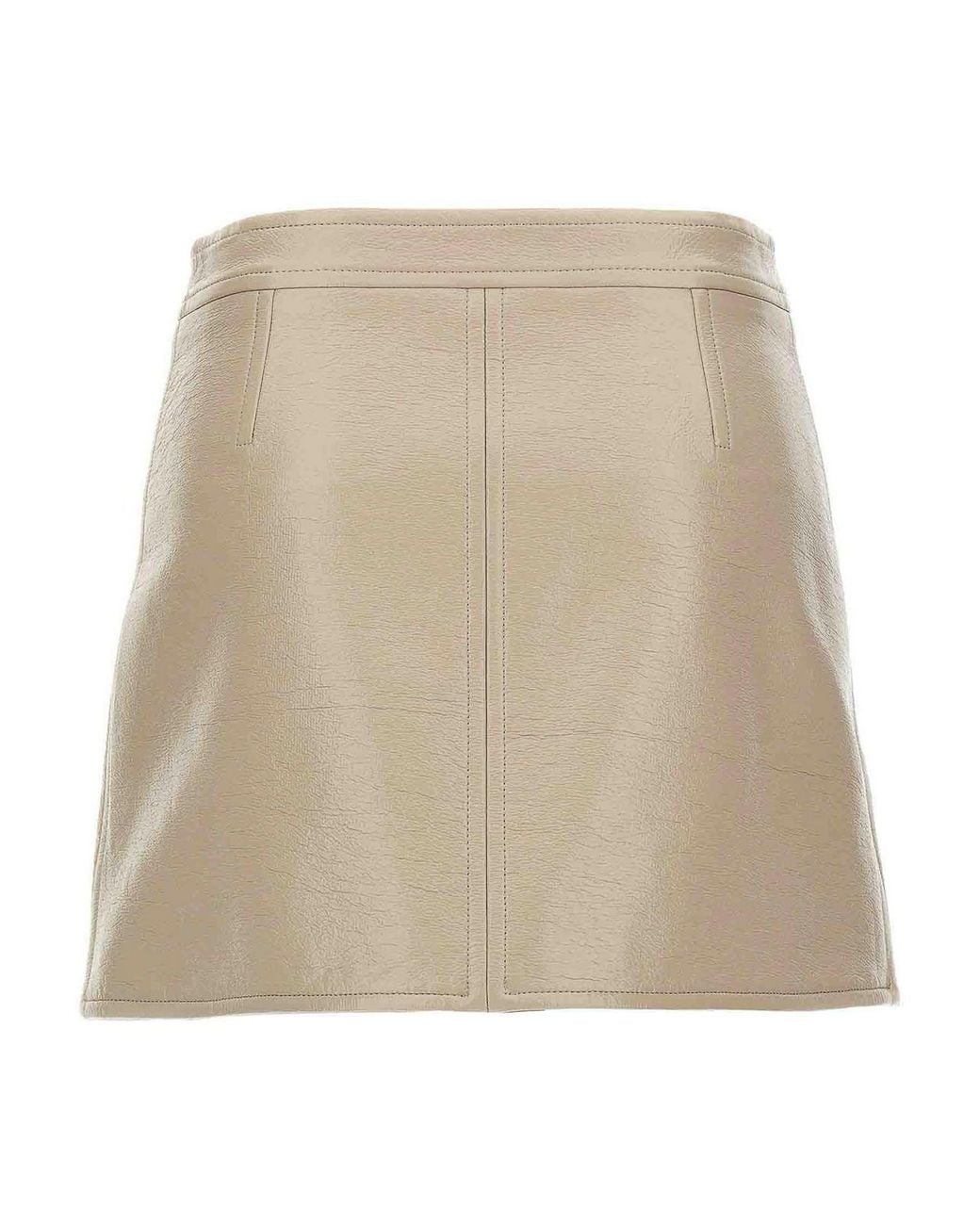 Courreges Natural Reedition Vinyl Skirt