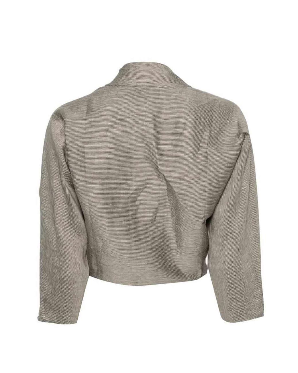 Cortana Gray Aria Linen Jacket