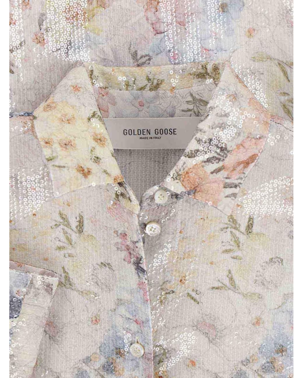 Golden Goose Deluxe Brand White Pleated Shirt
