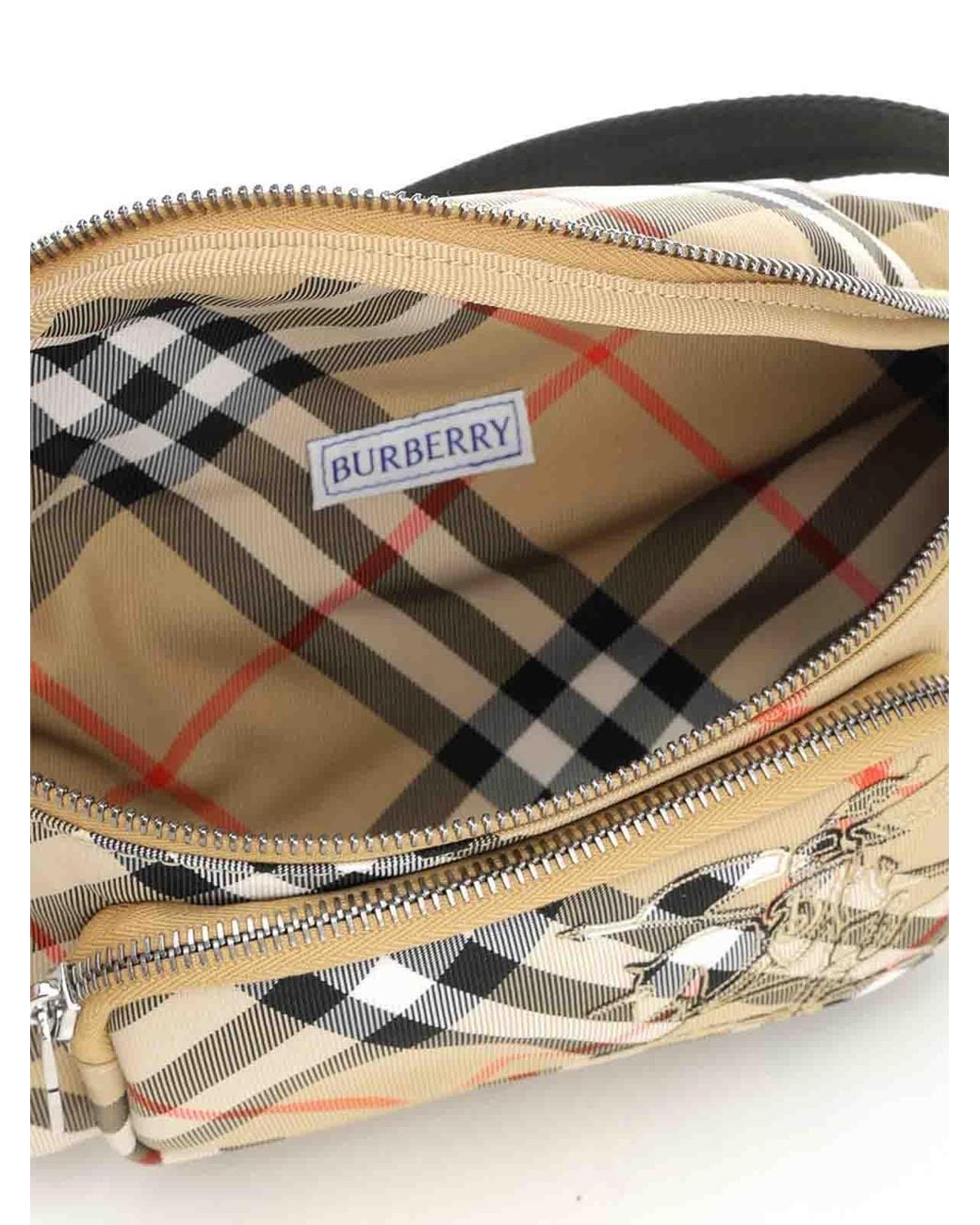 Burberry Natural Small Check Pouch for men