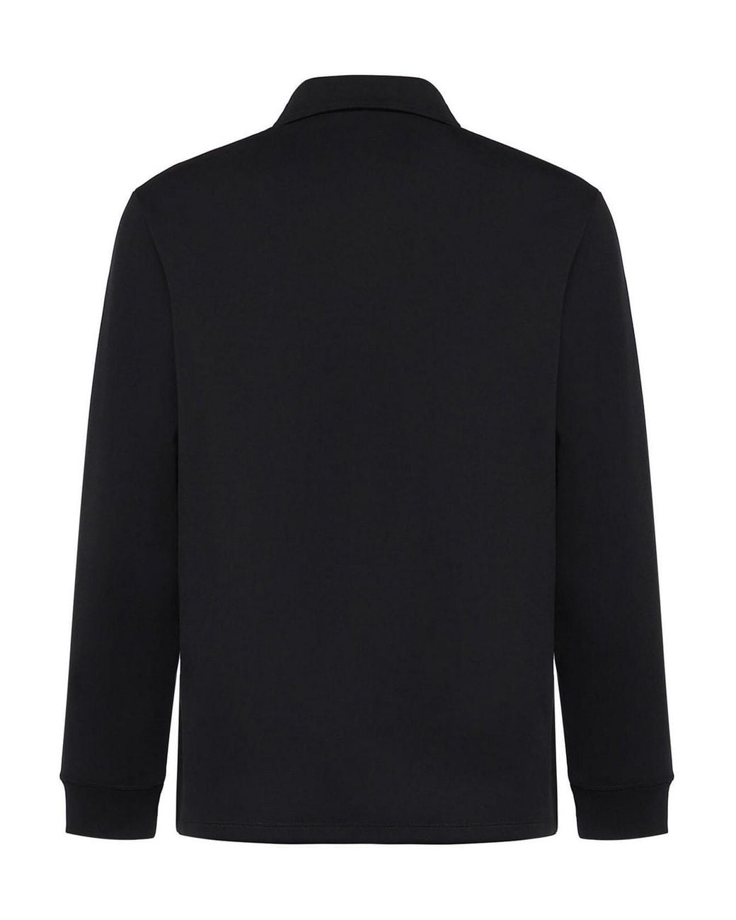 Valentino Garavani Black Vgold Cotton Blend Polo Shirt for men