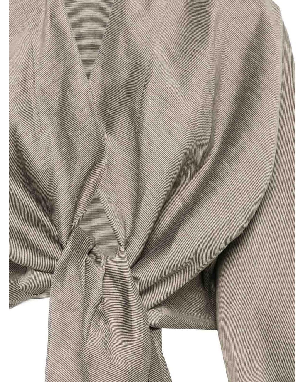 Cortana Gray Aria Linen Jacket