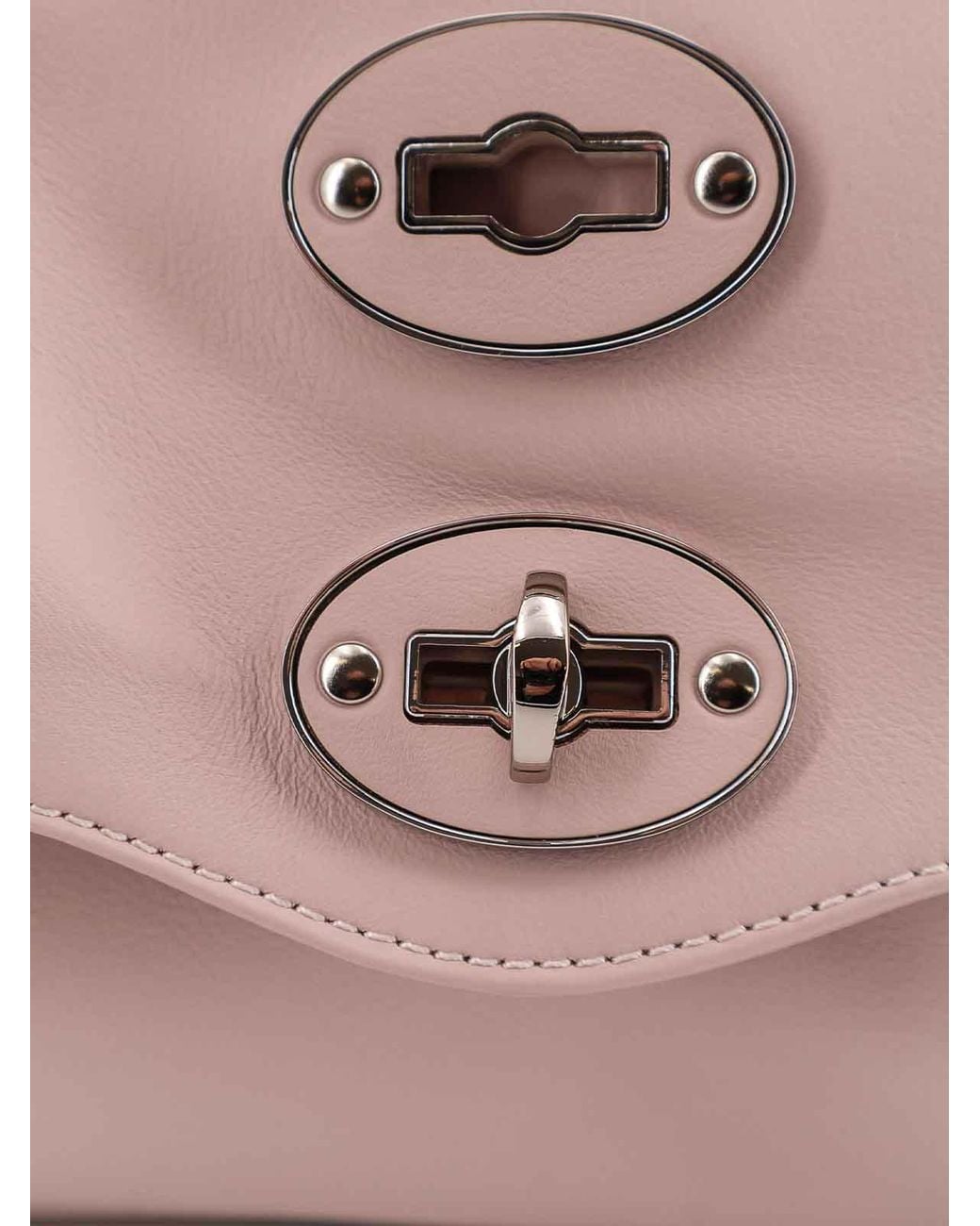 Zanellato Pink Postina S Leather Shoulder Bag