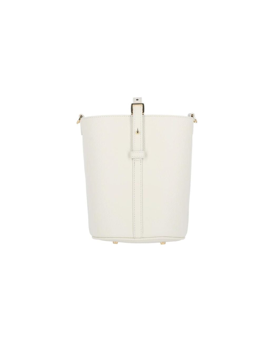 Patou White Small Bucket Bag