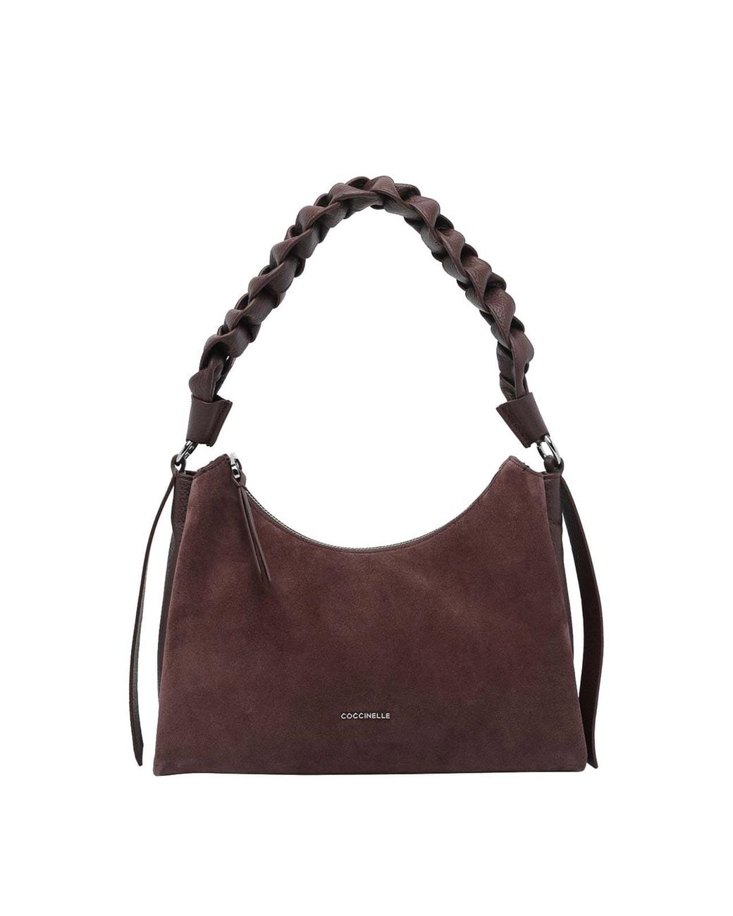 Coccinelle Purple Boheme Suede Shoulder Bag