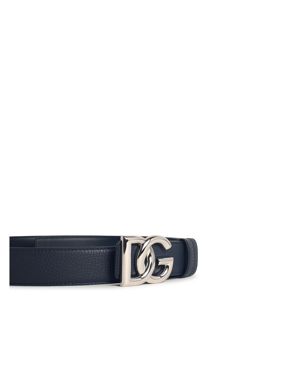 Dolce & Gabbana White Dg' Logo Belt for men