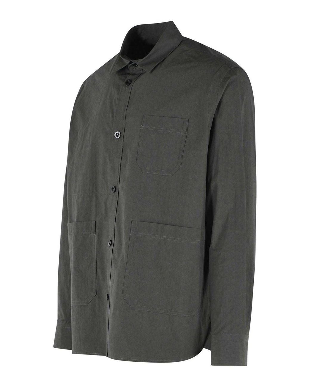 Sacai Gray Typewriter Cotton Shirt for men