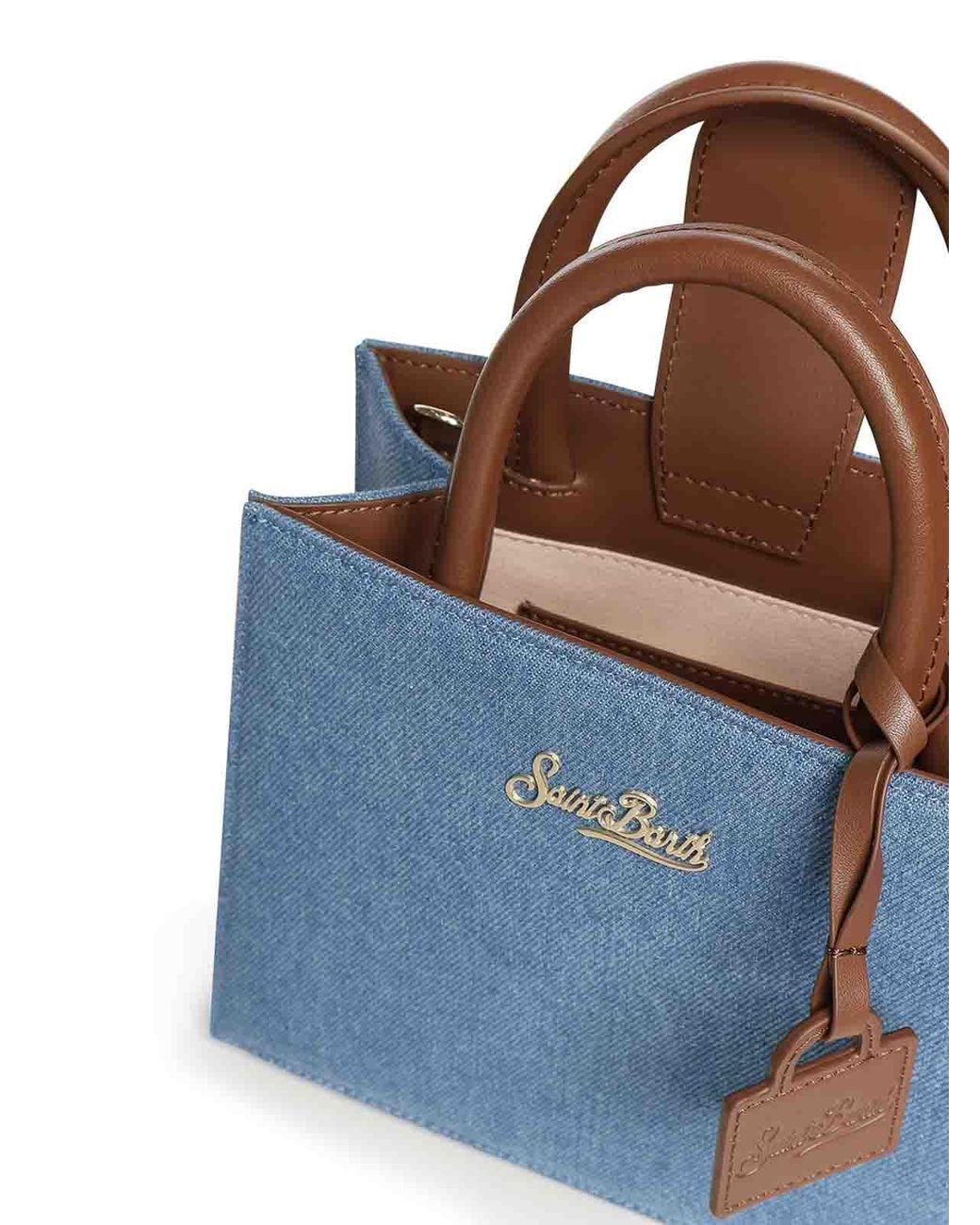 Mc2 Saint Barth Blue Mini Shopper Bag