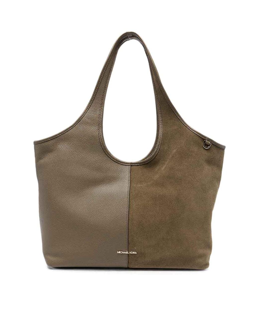 Michael Kors Brown Shopping Bag With Smooth Leather