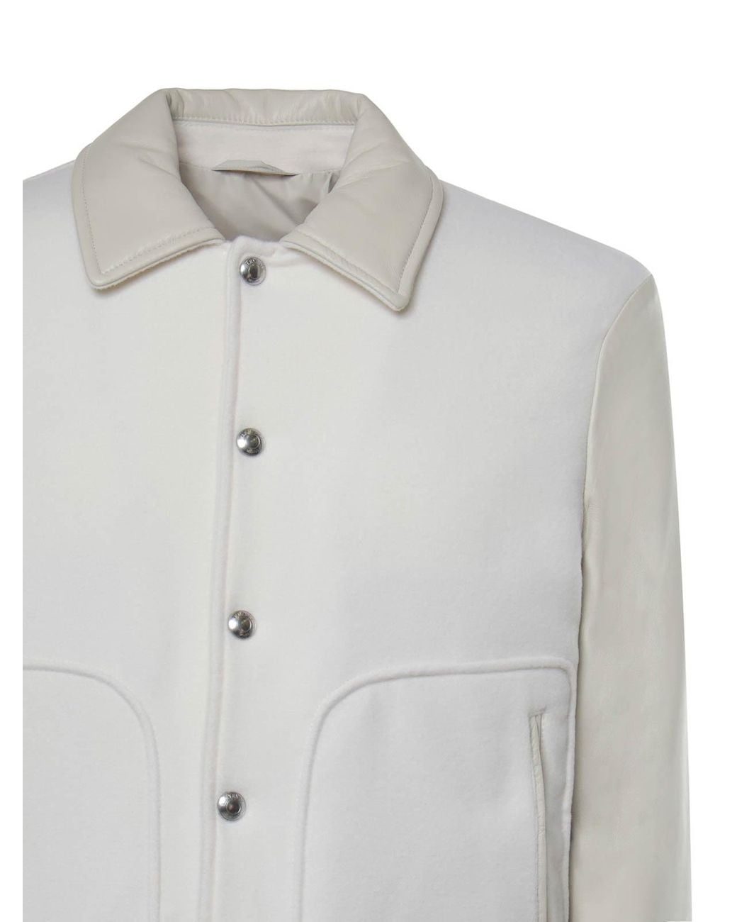 Eleventy Gray Two-Tone Bomber Jacket for men