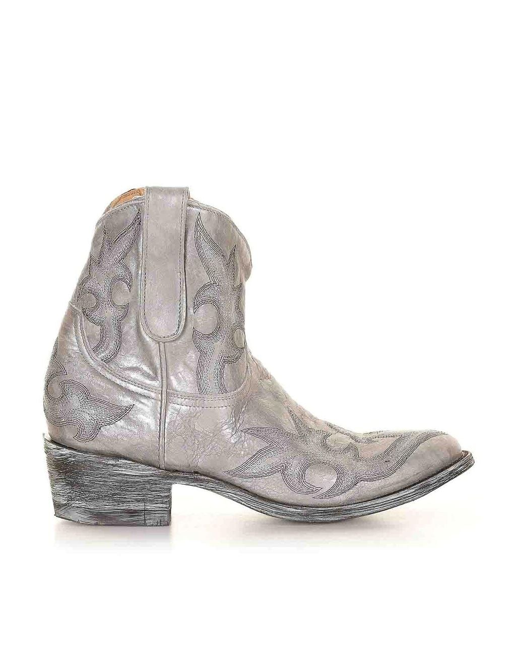 Mexicana Gray Agave Texan Ankle Boot