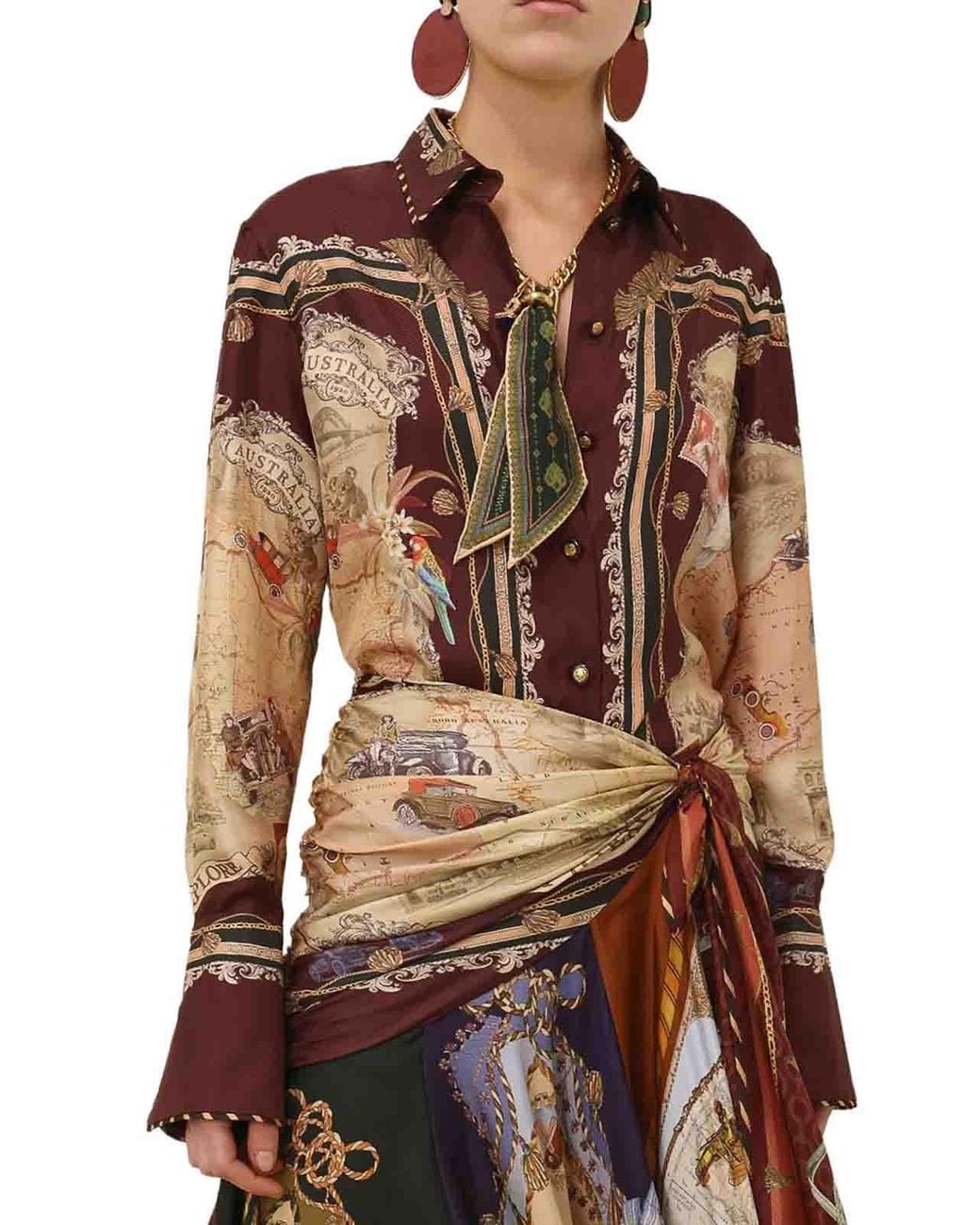 Camisa Zimmermann de color Brown